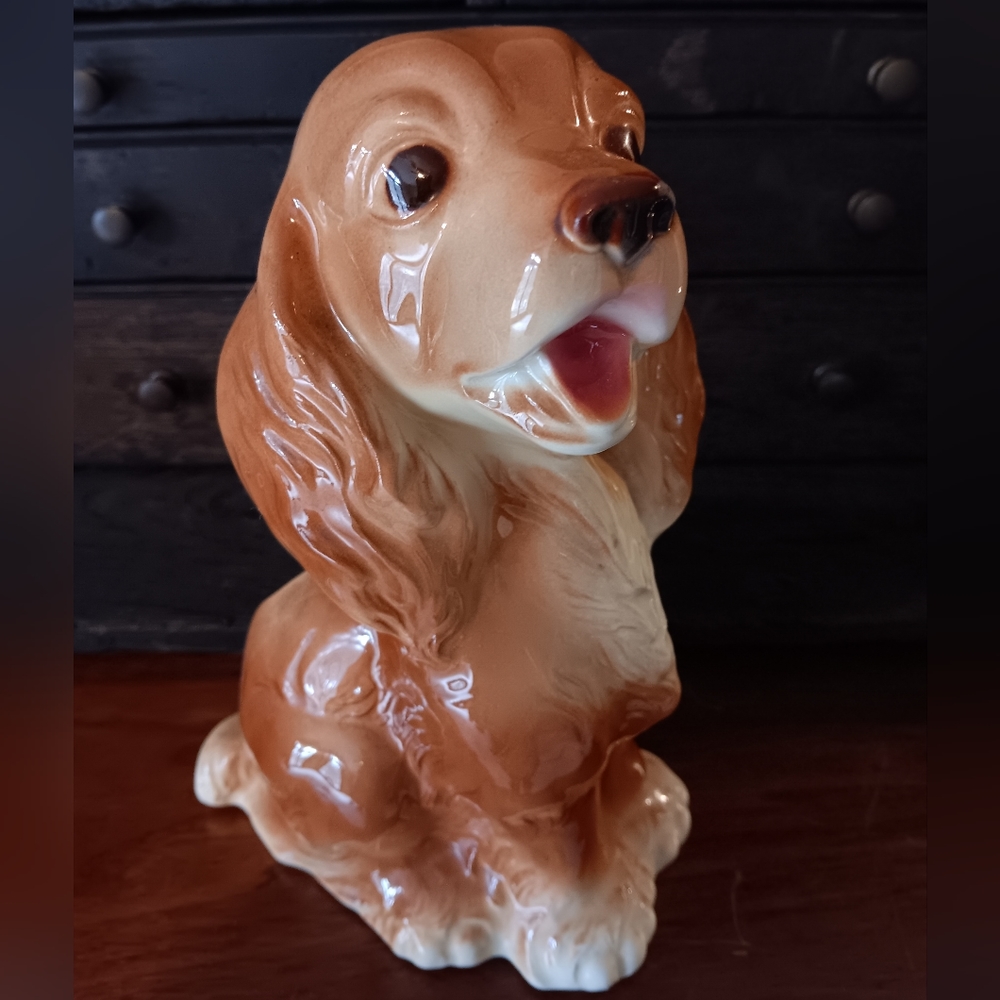 Vintage Dog Planter Cocker Spaniel